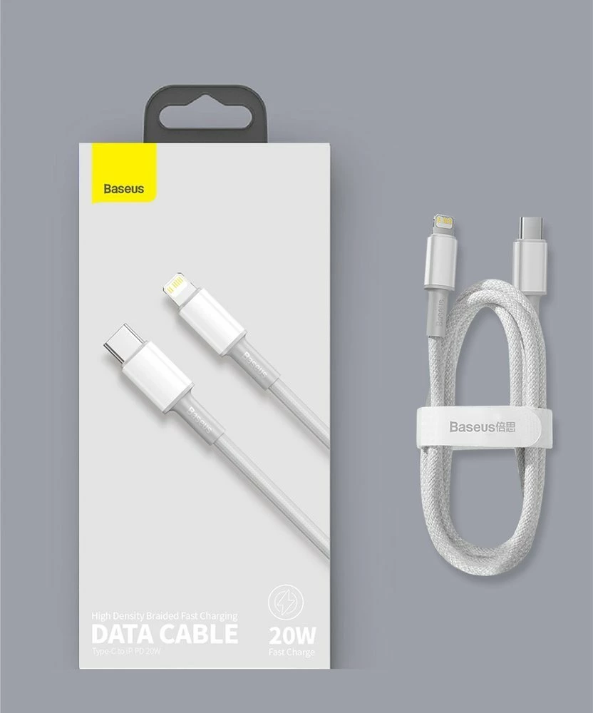 Kabllo Baseus CATLGD-01 USB-C në Lightning, 1m, 20W, e zezë