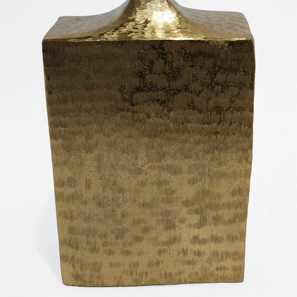 Vazo shishe, alumin, ngjyrë ari, 19x10x36cm