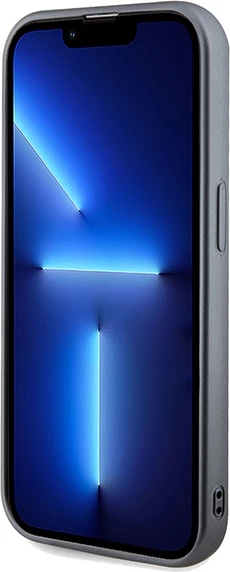 Mbështjellës Guess Sequin Script Metal për iPhone 14 Pro, argjend