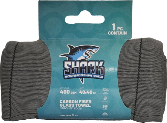 Shark Mikrofiber me fibra karboni për xhama 40x40 4351