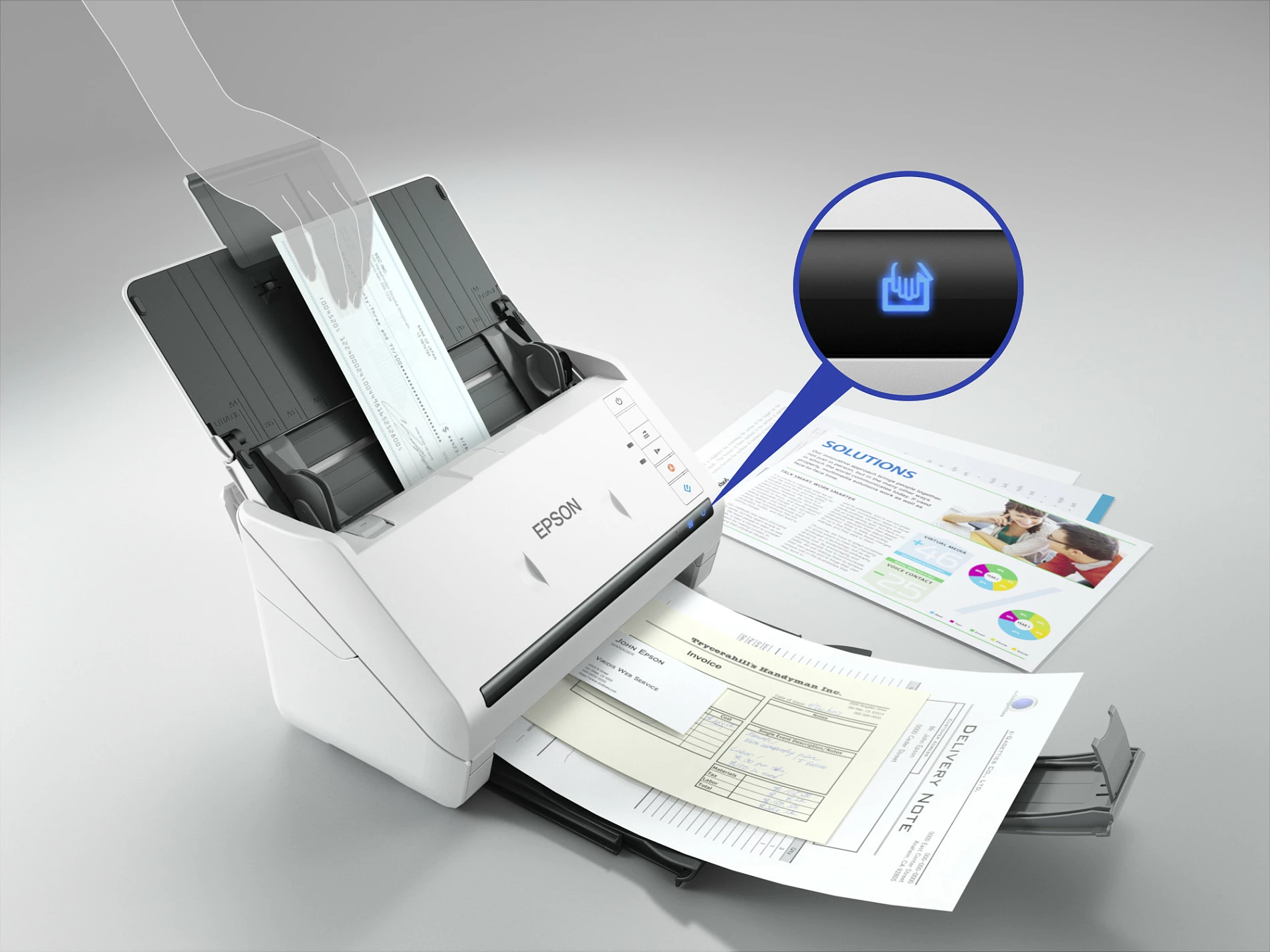 Skener dokumentesh Epson WorkForce DS-770II, ADF 100 fletë, Duplex, USB 3.0