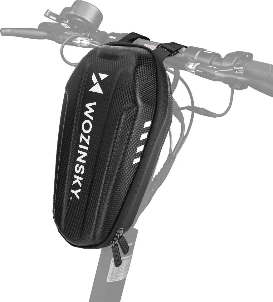Çantë timoni për trotinet Wozinsky WSB4BK, 3L, EVA, e zezë