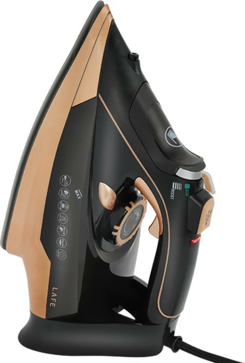 Hekur me avull, Lafe, VaporMax LAFZEL47583, 3000 W, shollë qeramike, depo uji 320 ml, kabllo 1.8 m, bezhë/zi