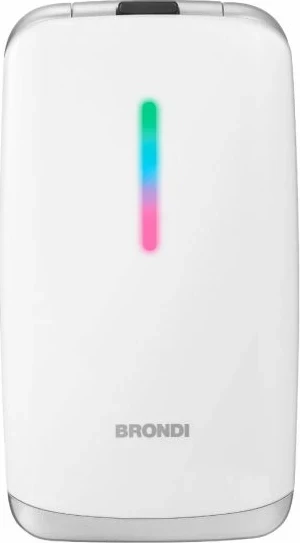 Celular Brondi Contender Bianco, Dual SIM, flip, 3 inç, i bardhë