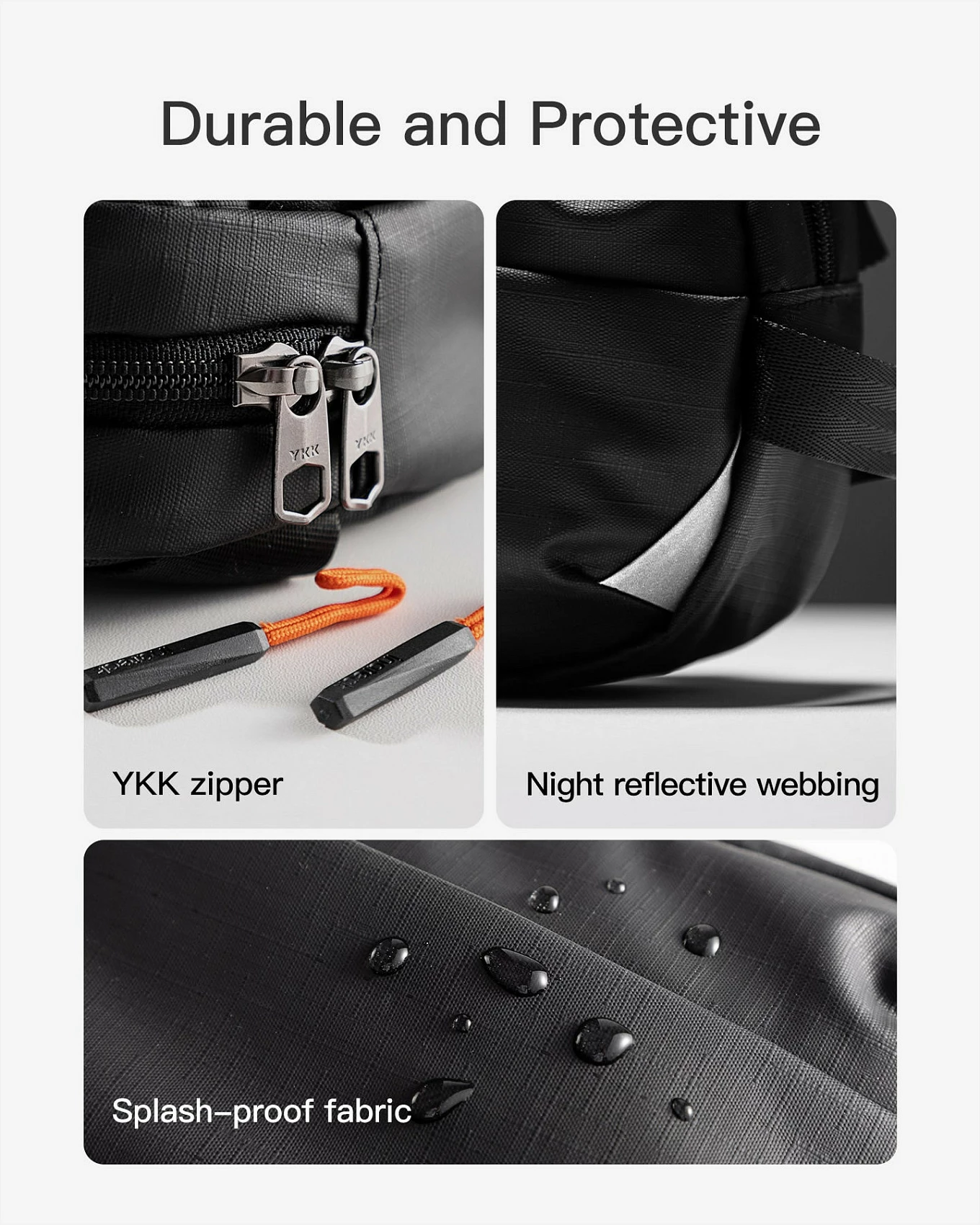 Çantë beli Inateck FB01002, 900D poliester, RFID, e zezë