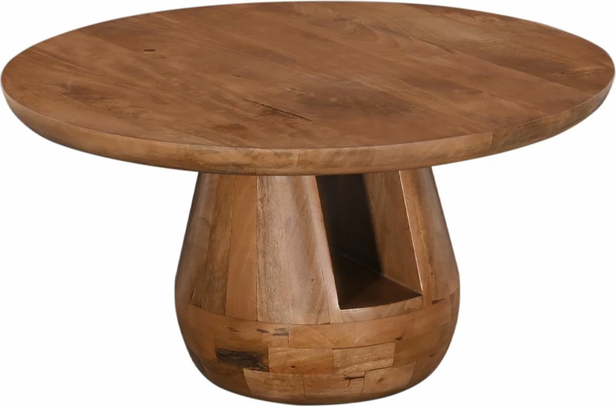 Tavolinë kafeje Gate, dru mango natyral, 80x80x40 cm