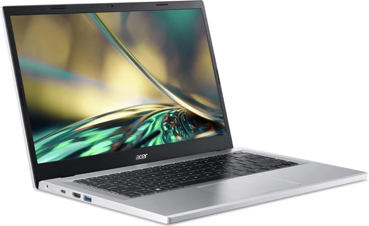 Laptop Acer Aspire 3 A314-36P-3772, Intel Core i3-N305, 8 GB RAM, 256 GB SSD, 14", Silver