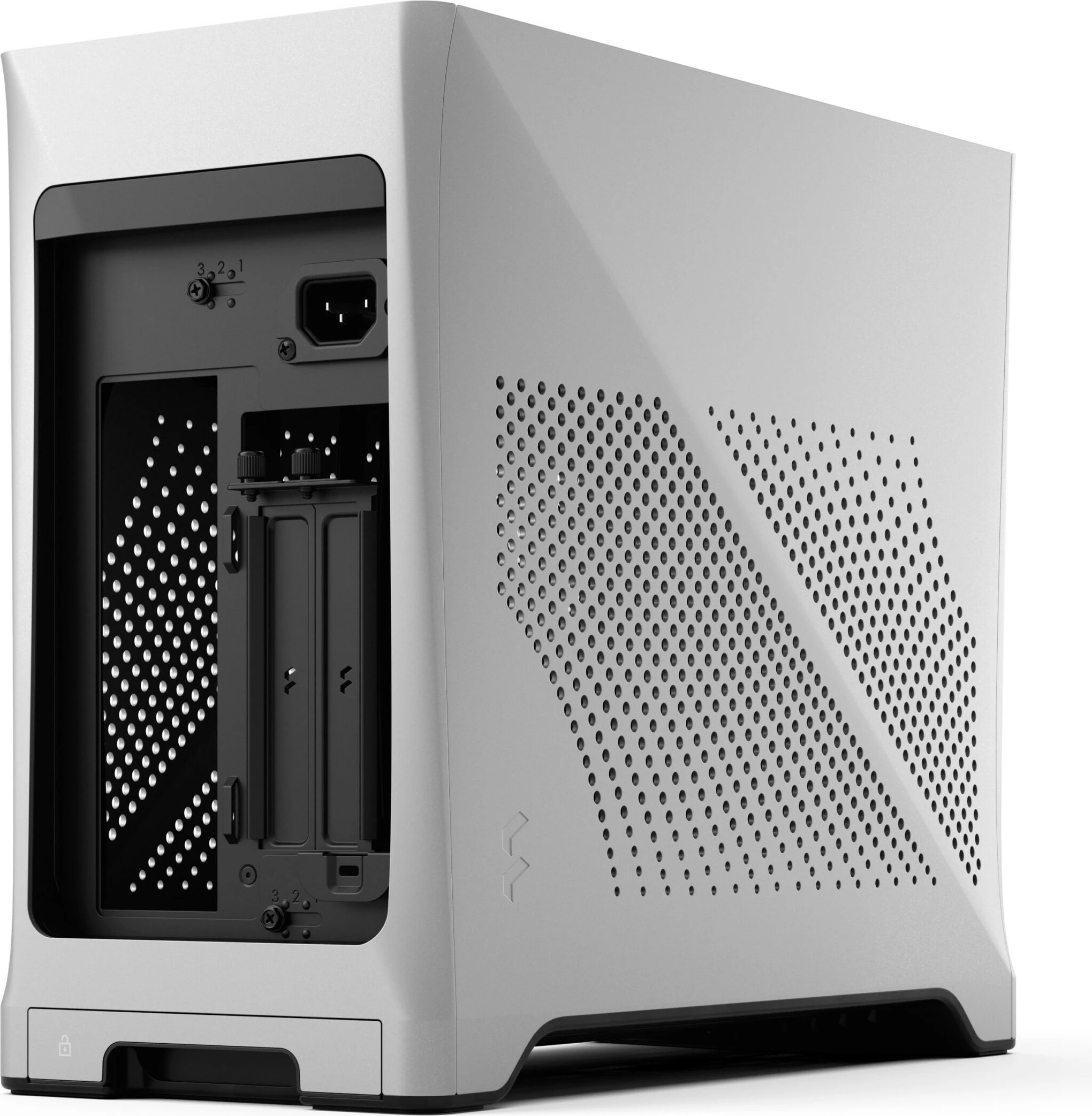 Kasë Fractal Design Era 2, Mini Tower, Silver