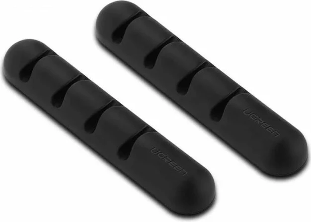 Mbajtëse kabllosh UGREEN 30762, 4 slota, deri 5mm, e zezë, set 2 copë
