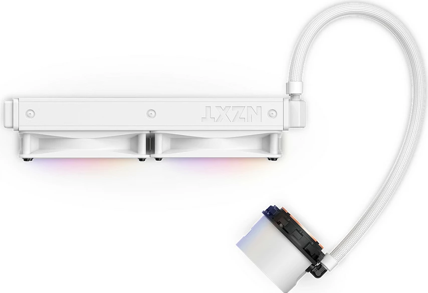 Ftohës i lëngshëm AIO NZXT Kraken 240 RGB RL-KR240-W1, 240mm, me ekran, i bardhë
