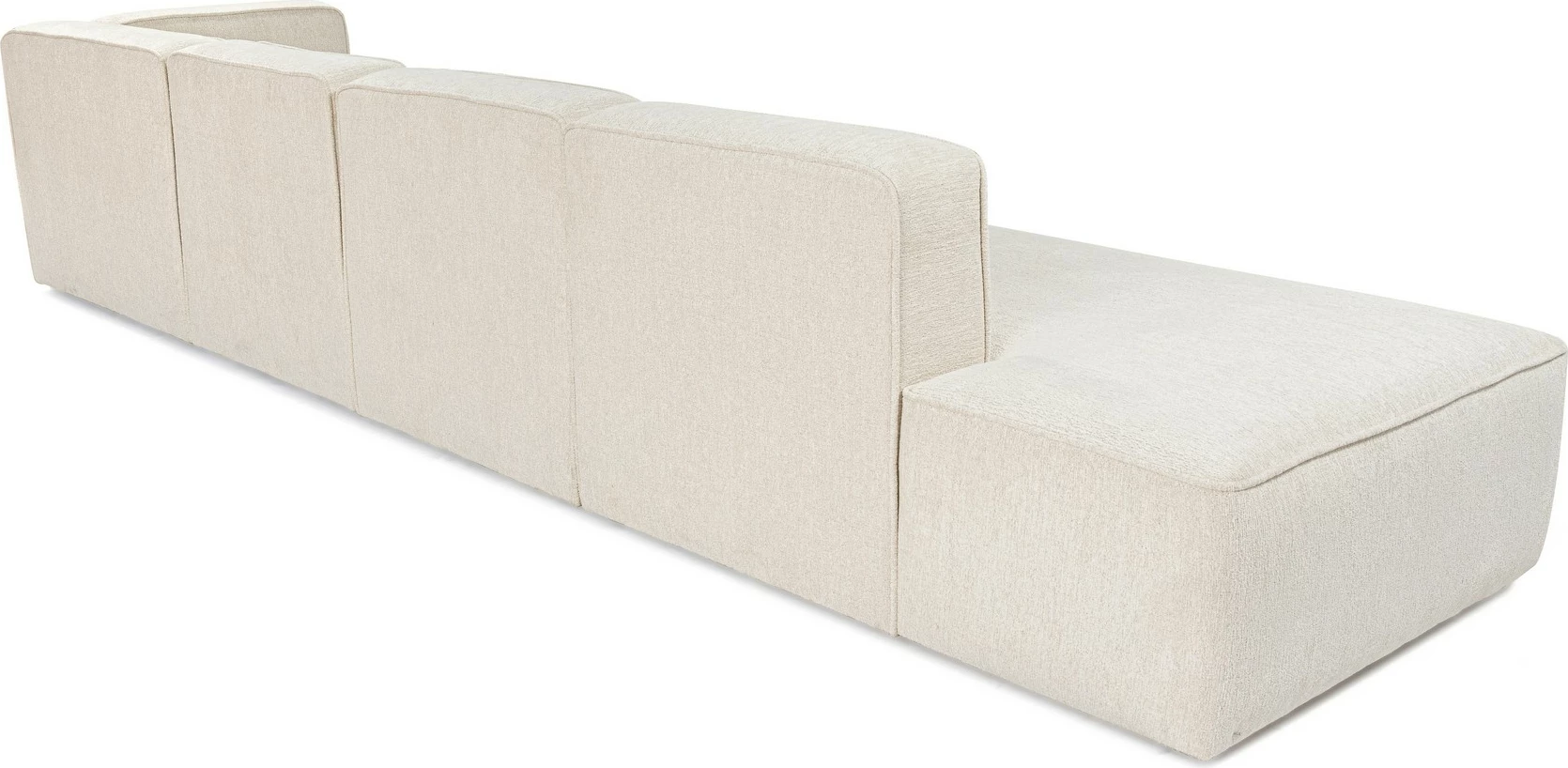 Kënd-sofë Atelier del Sofa, More M (M4-M1-M1-M7), ngjyrë krem, shndërrohet në shtrat