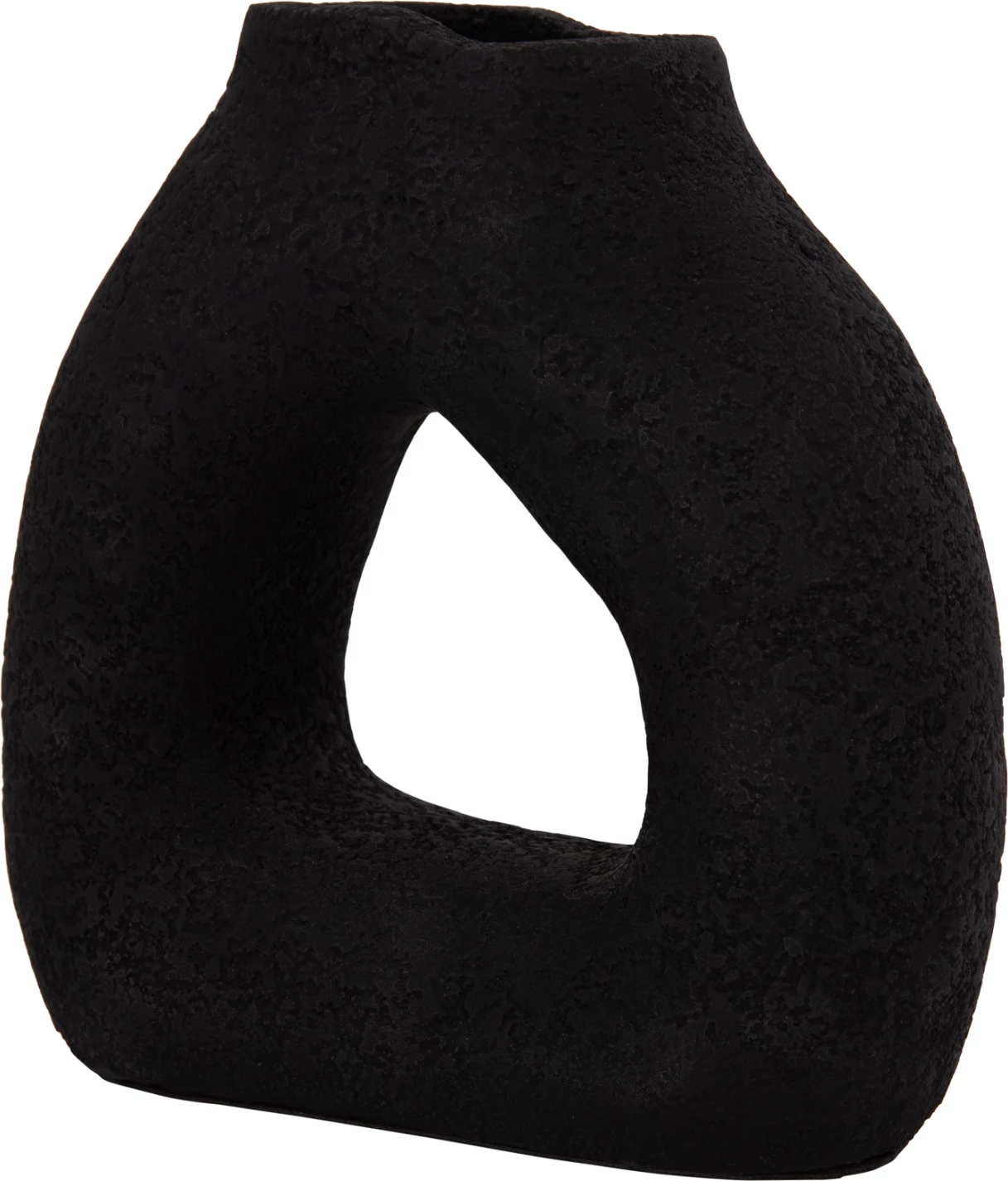 Vazo dekorative tavoline DECANT, terrakotë e zezë, FH4667.01S, 17.5x6.5x17cm