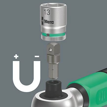 Çelës momenti Wera 05075832001, mekanik, 1/4", set 23 pjesësh, 2-12 Nm, zi/gjelbër