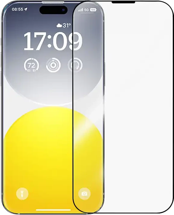 Mbështjellës xhami i temperuar Baseus Diamond 0.3mm për iPhone 15 Pro