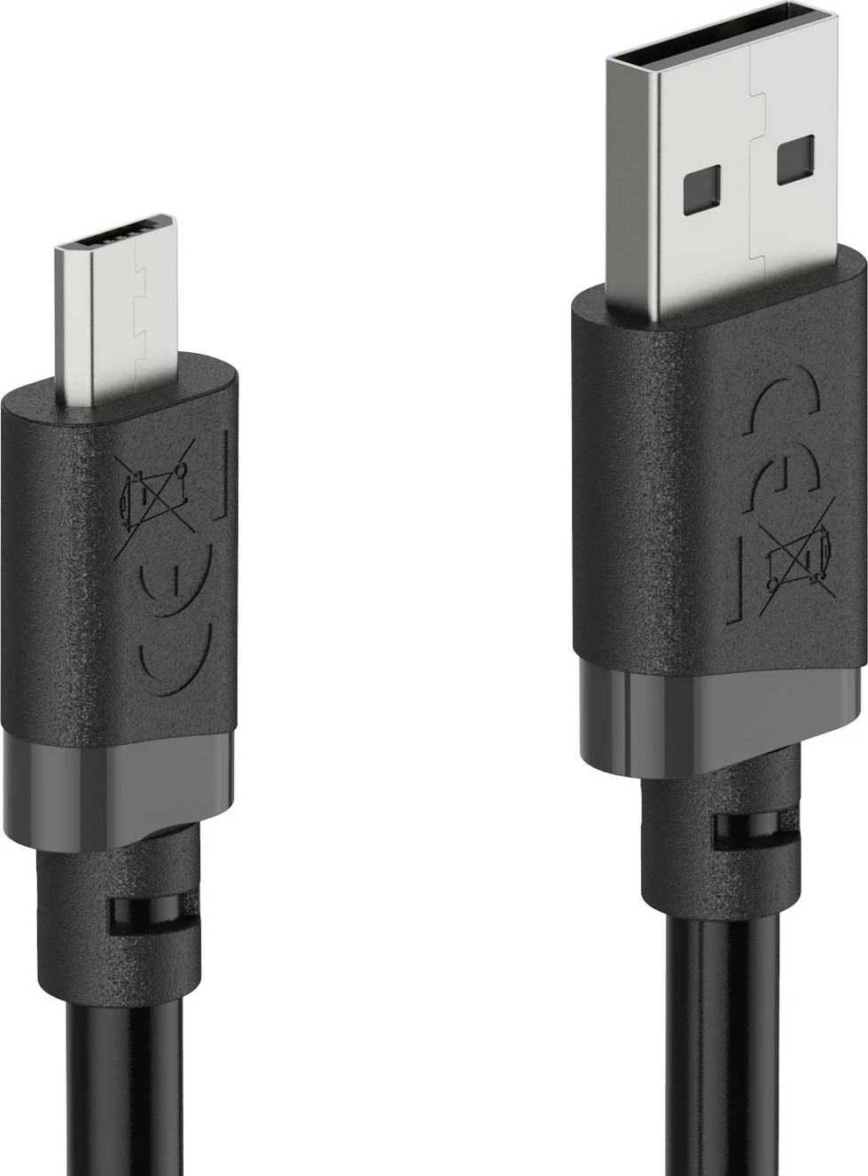Kabllo karikimi Hama USB-A në micro USB, USB 2.0, 2 m, e zezë