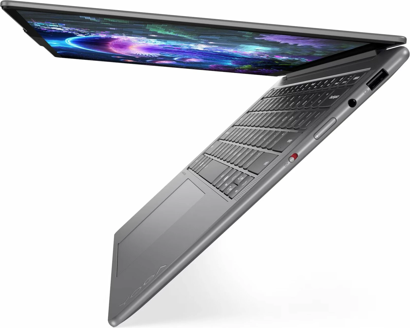 Laptop Lenovo Yoga Slim 7 14ILL10 (83JX00A3NT) Core Ultra 7 258V, 32GB RAM, 1TB SSD, 14\" WUXGA OLED, Windows 11, gri