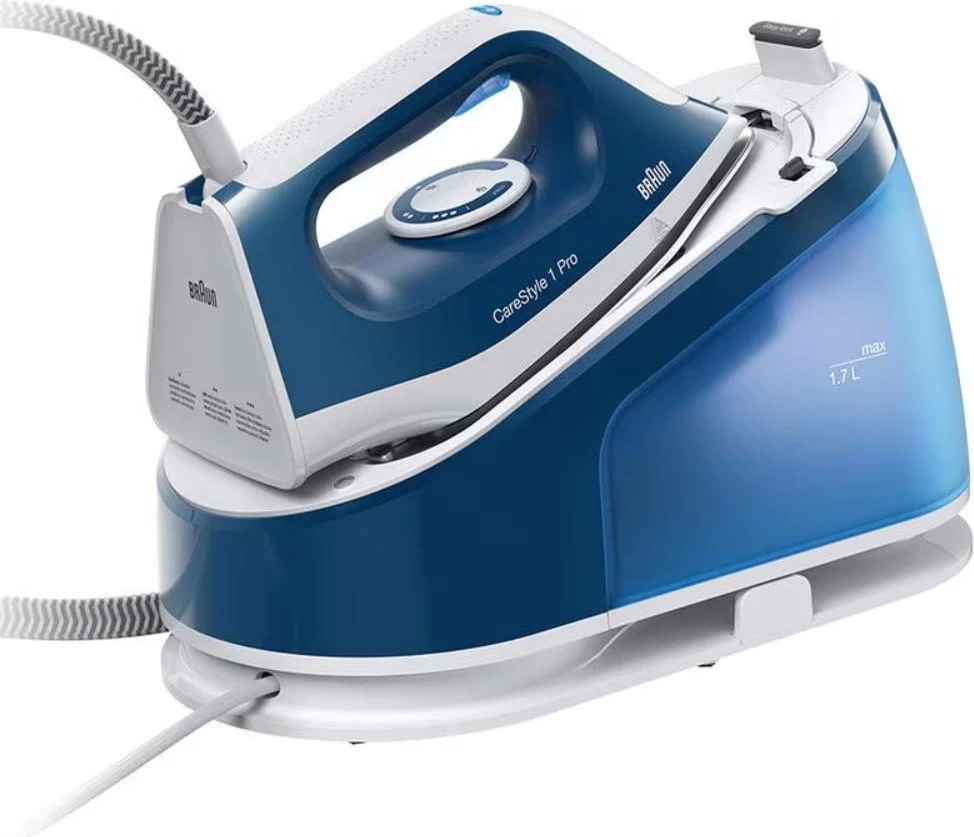 Hekur me stacion avulli, Braun, IS1512BL CareStyle 1 Pro, 2200W 6 bar, depo 1.7L, blu