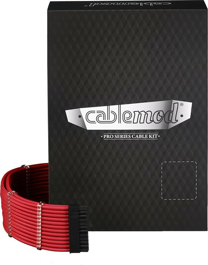 Kit kabllosh PSU modularë CableMod C-Series PRO ModMesh për Corsair AXi/HXi/RM (Yellow Label), i kuq