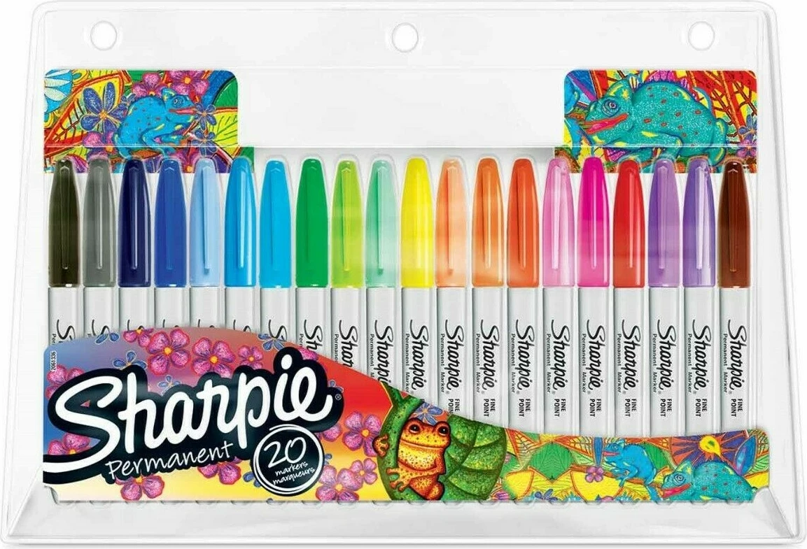 Set markerash Sharpie Fine 20 copë, shumëngjyrëshe, majë e hollë