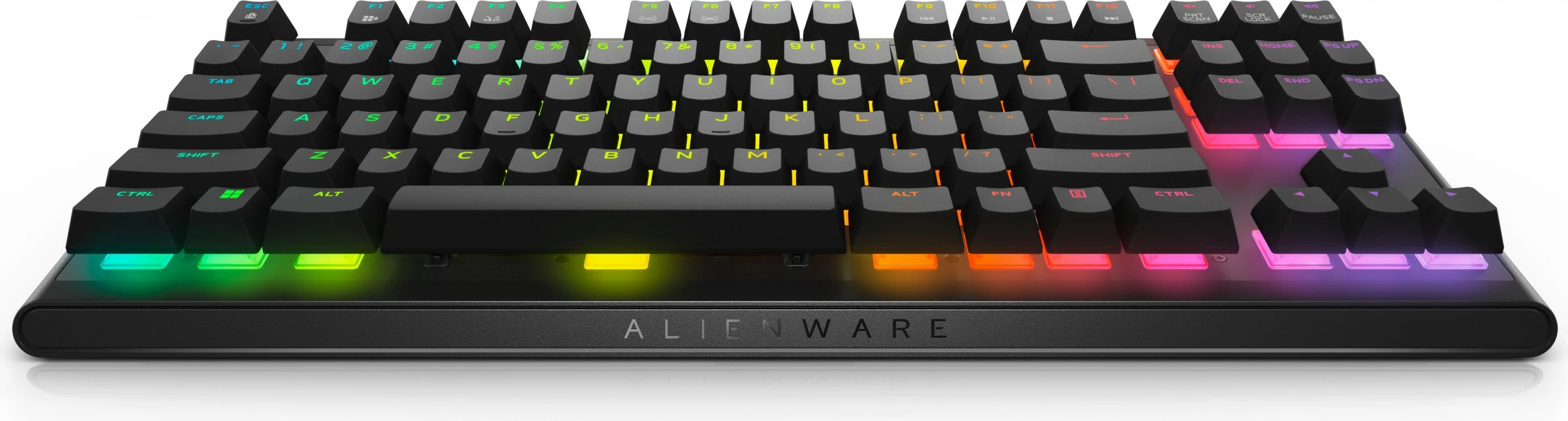 Tastierë mekanike gaming Alienware RGB Tenkeyless, Cherry MX Red, USB, e zezë