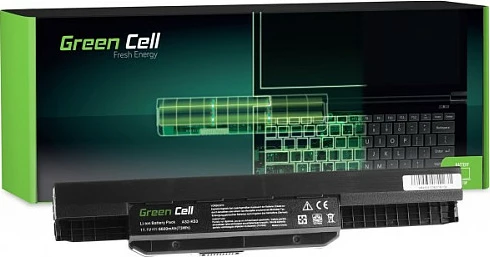 Bateri laptopi Green Cell A31-K53, 11.1V 5200mAh, e zezë