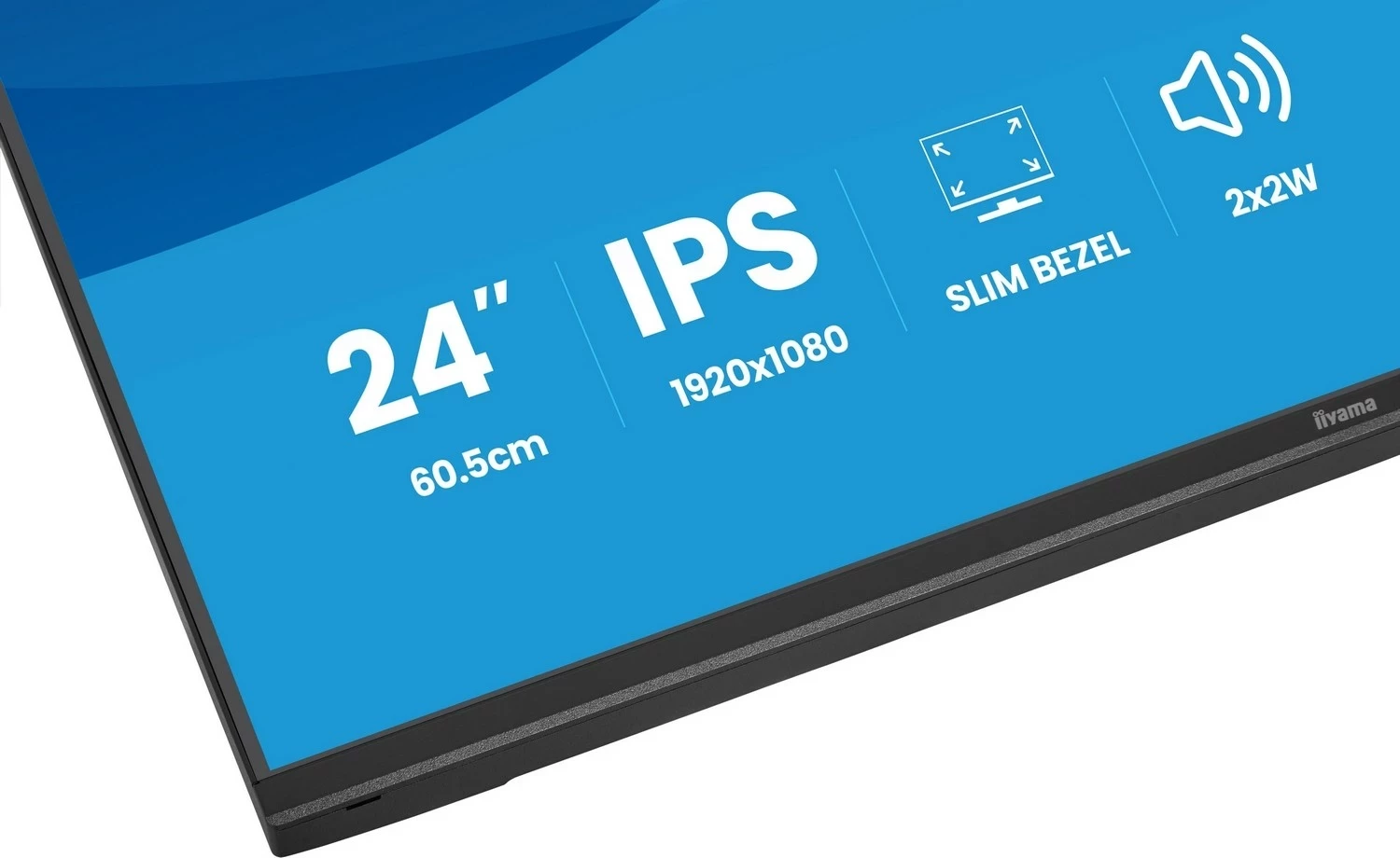 Monitor iiyama X2497HSU-B1, 24 inch, Full HD, IPS, HDMI, DisplayPort, USB, i zi