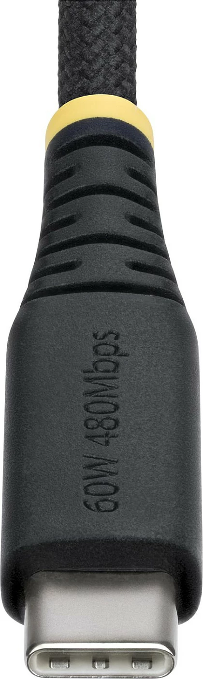 Kabllo USB-C StarTech 3m, USB-C në USB-C, 60W PD 3A, USB 2.0, e zezë