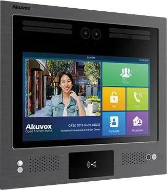 Interkom video Akuvox X916S, kamera starlight, lexues kartash, Android, ngjyrë e zezë