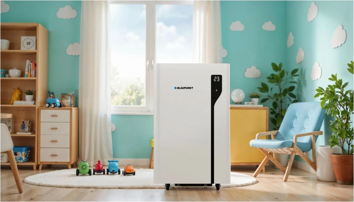 Kondicioner dyshemeje Blaupunkt ACP414H, 14000 BTU, Wi-Fi, i bardhë