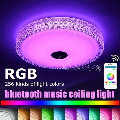 Ndriçues plafoni LED RGB – 40 cm, me Bluetooth dhe aplikacion mobil