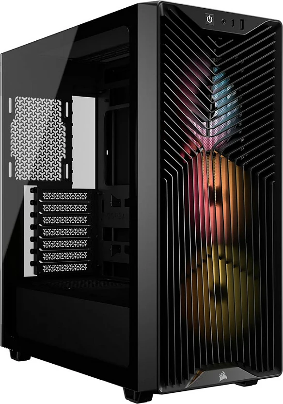 Kasë Corsair 3200D RS ARGB, Mid Tower ATX, xham i temperuar, e zezë