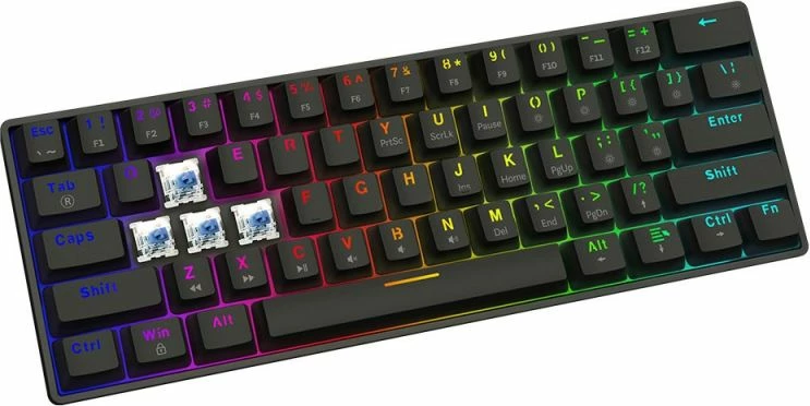 Tastierë mekanike Savio për gaming, e zezë