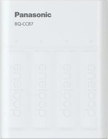 Karikues baterish Panasonic Eneloop Smartplus BQ-CC87USB, USB, i bardhë