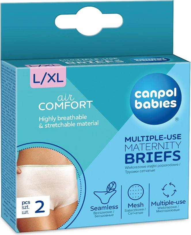 Pantallona të brendshme pas lindjes Canpol Babies L/XL për gra, 2 copë