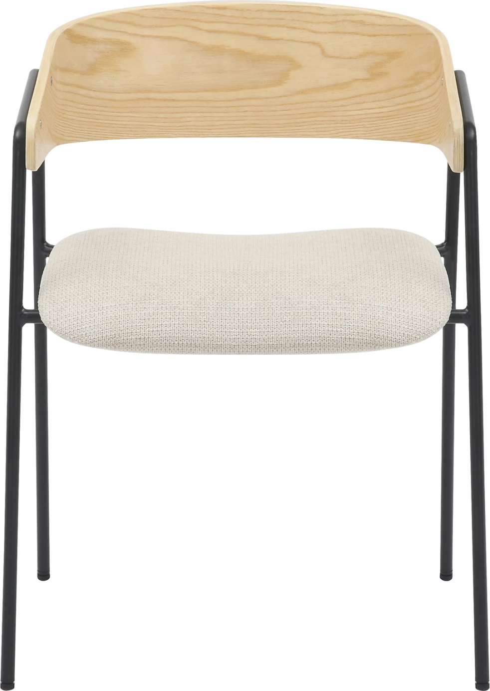 Karrige për ngrënie KORIN FH9975.01 metal-bezhë, dru, 54x51x72.5H cm, set prej 2 copë