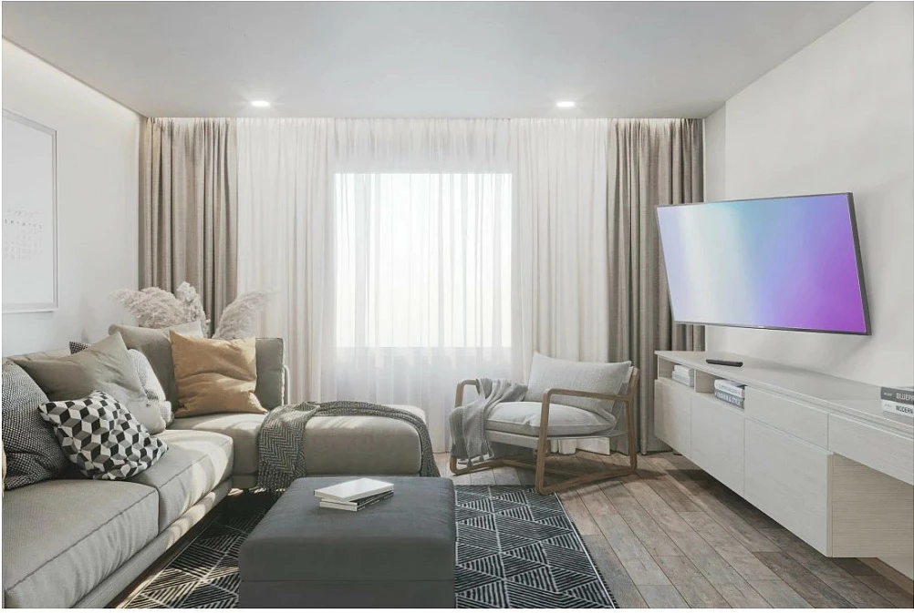 Mbajtëse muri për TV Hama 00220897, 32-75", VESA 100x100-400x400, deri 40kg, e zezë