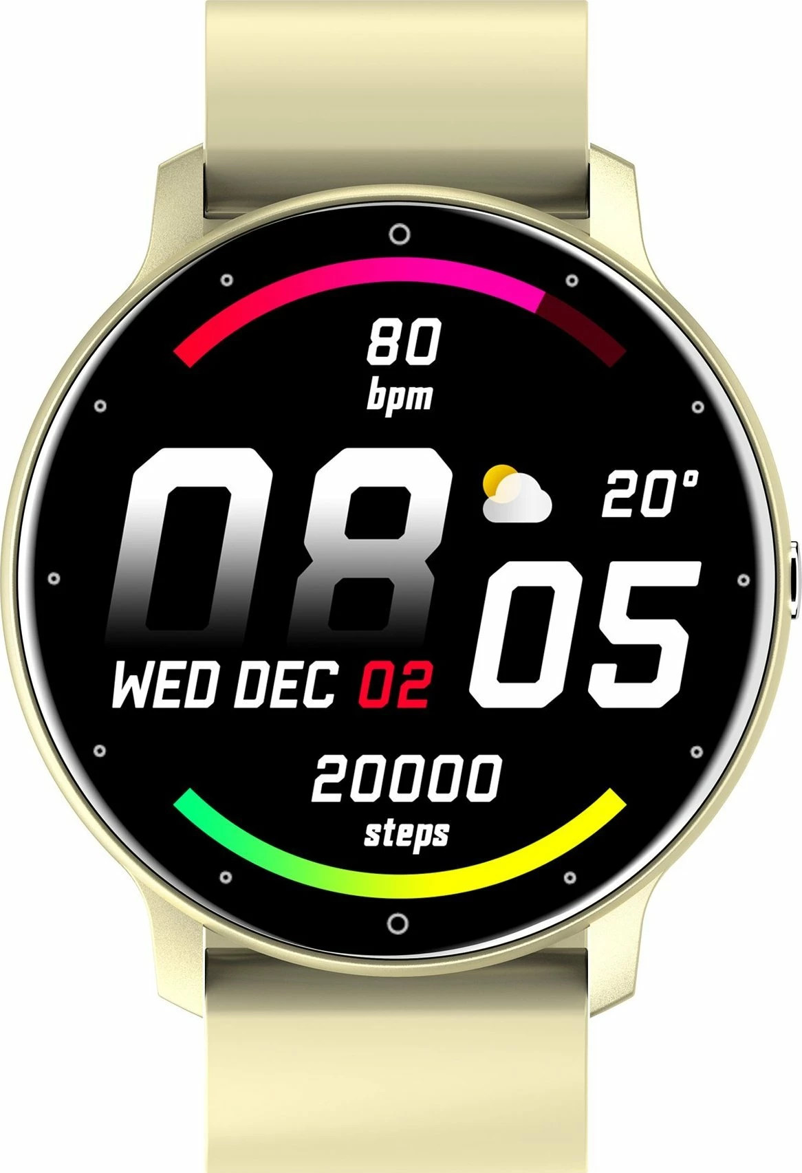 Smartwatch Gravity Asperia GT1-6 1.28\" IPS, IP67, 220 mAh, Cream