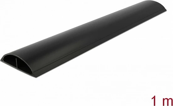 Kanal kabllosh DeLOCK, vetëngjitës 89 x 21 mm, 1 m, PVC, i zi
