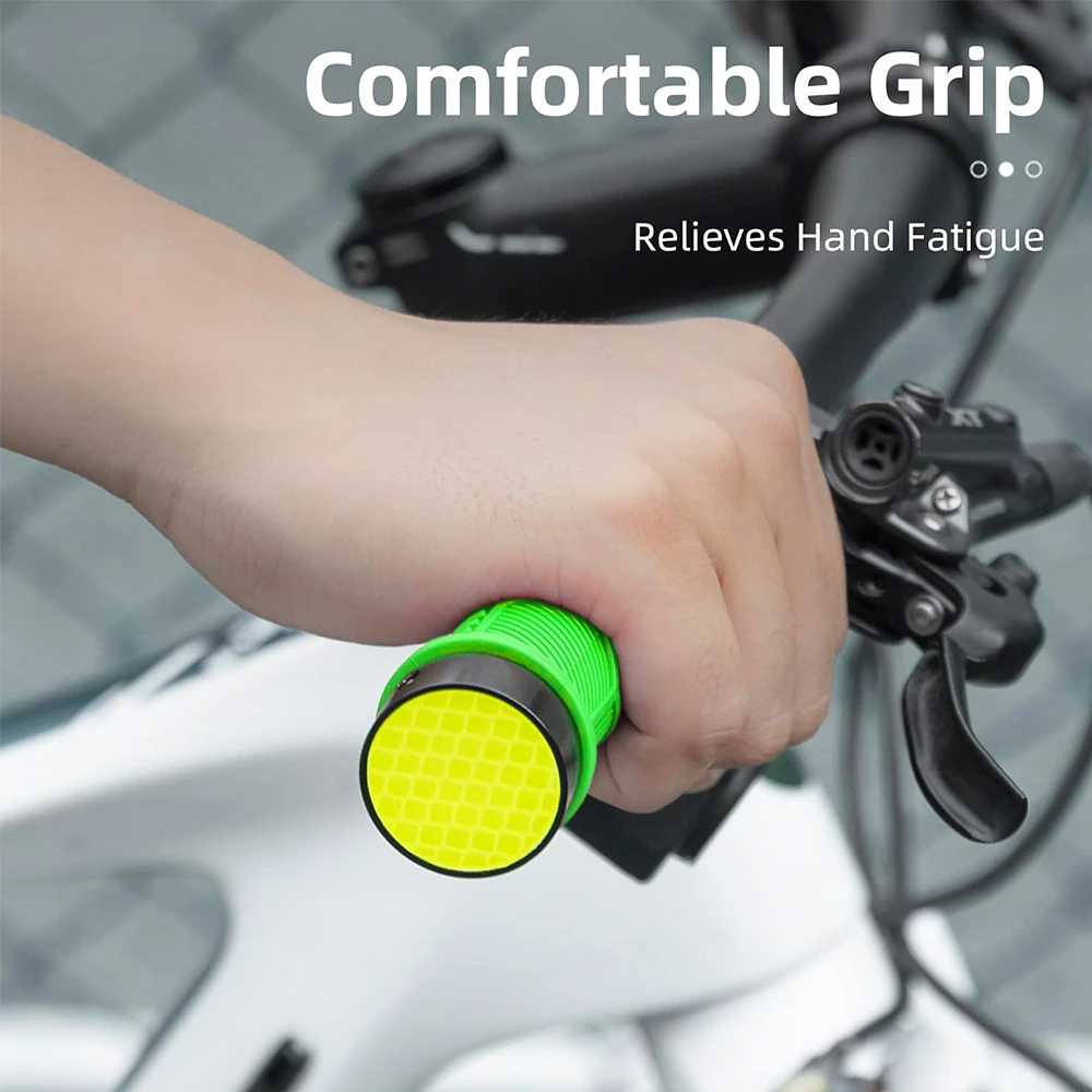 Gripa biçiklete Rockbros 40720007005 me reflektor, e gjelbër