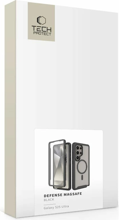 Mbështjellës Tech-Protect Defense MagSafe për Samsung Galaxy S25 Ultra, i zi