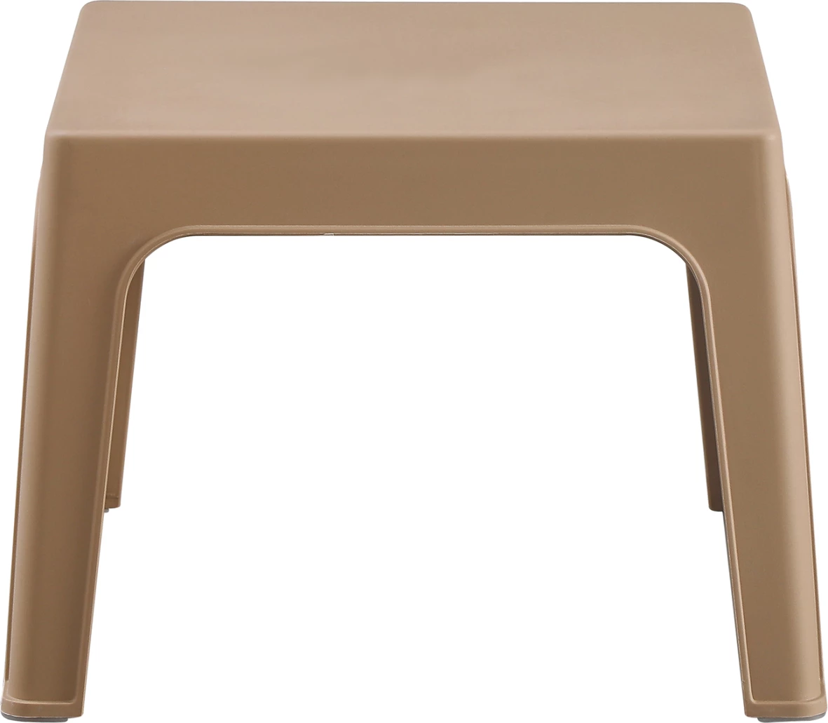 Tavolinë e ulët katrore SLEEK, polipropilen, ngjyrë kapuçino, FH6371.03, 49.5x49.5x40cm 7