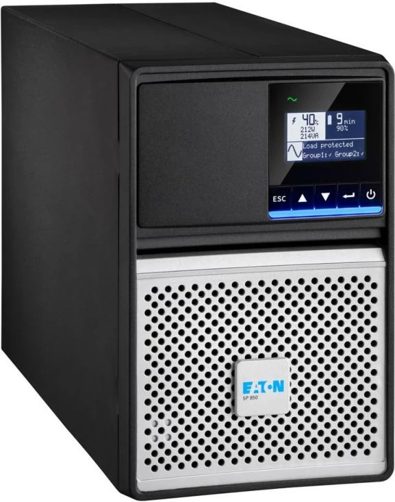UPS Eaton 5P 850i G2 5P850IG2 me ekran LCD, kohë rezervë 9–23 min
