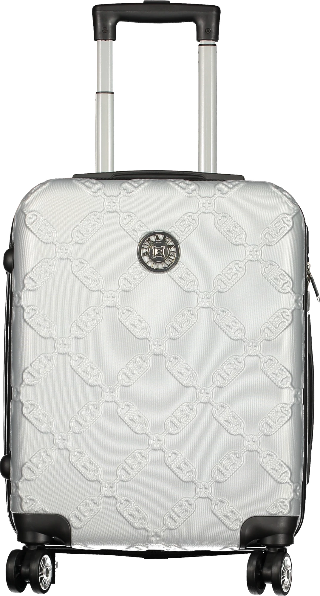 Set valixhesh LAURA BIAGIOTTI Large Trolley femra, argjendi