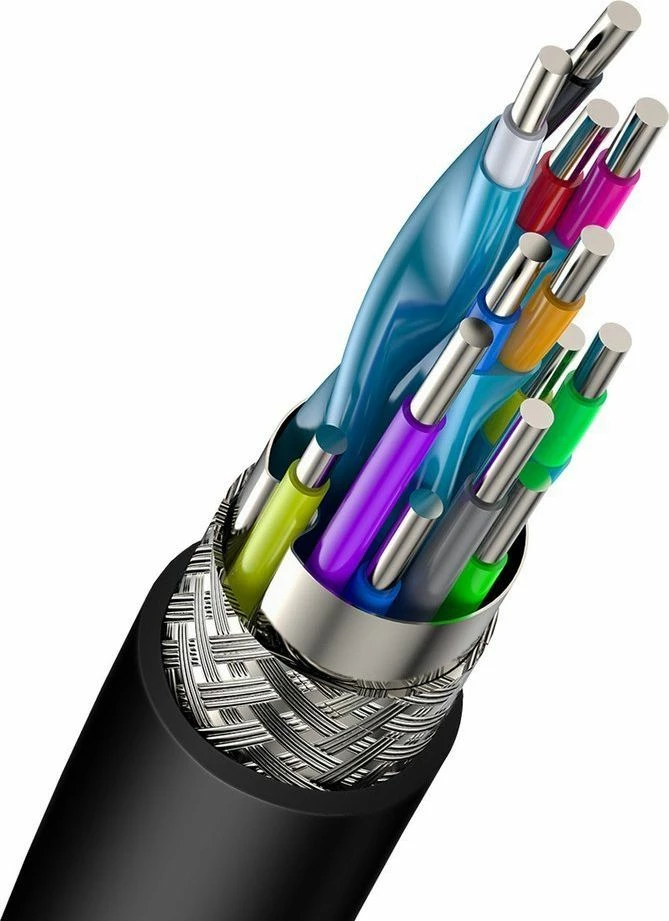 Kabllo HDMI Baseus BSU1577BLK 3m HDMI 2.0 4K@60Hz 18Gbps, e zezë