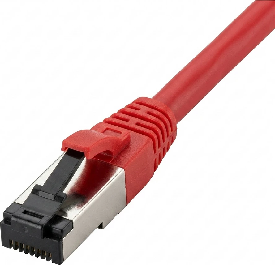 Patch kabllo rrjeti Synergy21 RJ45 CAT8.1, 2m, 2000MHz, S/FTP, e kuqe