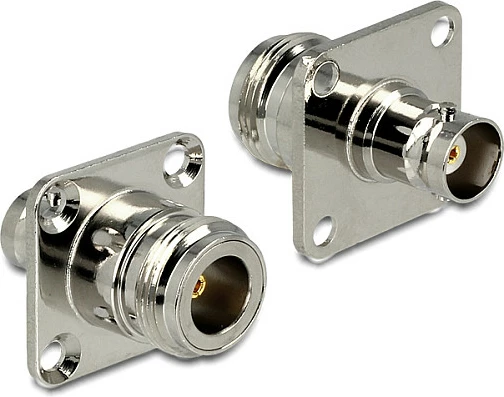 Adapter RF DeLOCK 88839, N mashkull në BNC mashkull, bronz/nikel