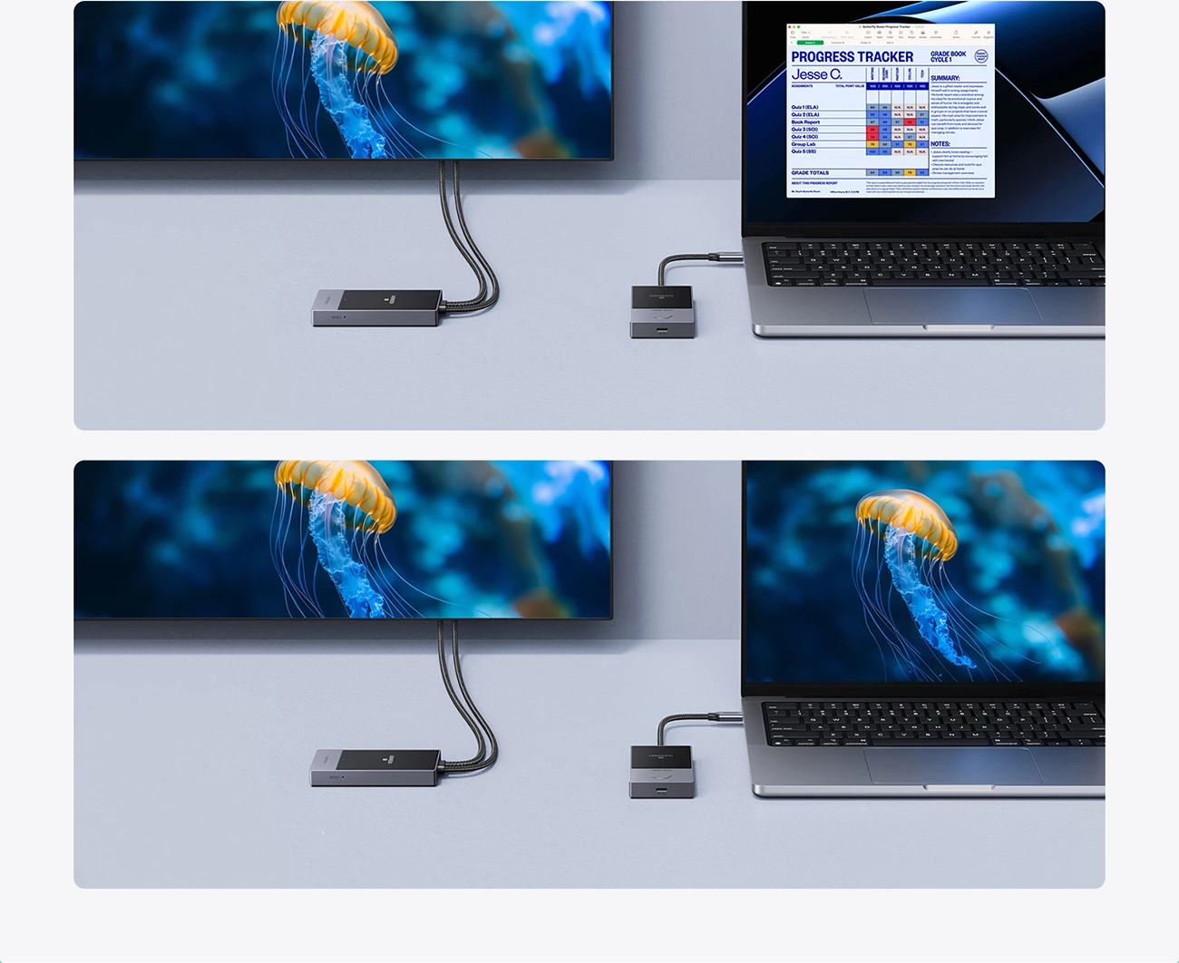Transmetues HDMI pa tela Ugreen CM737, Full HD, i zi dhe argjendtë