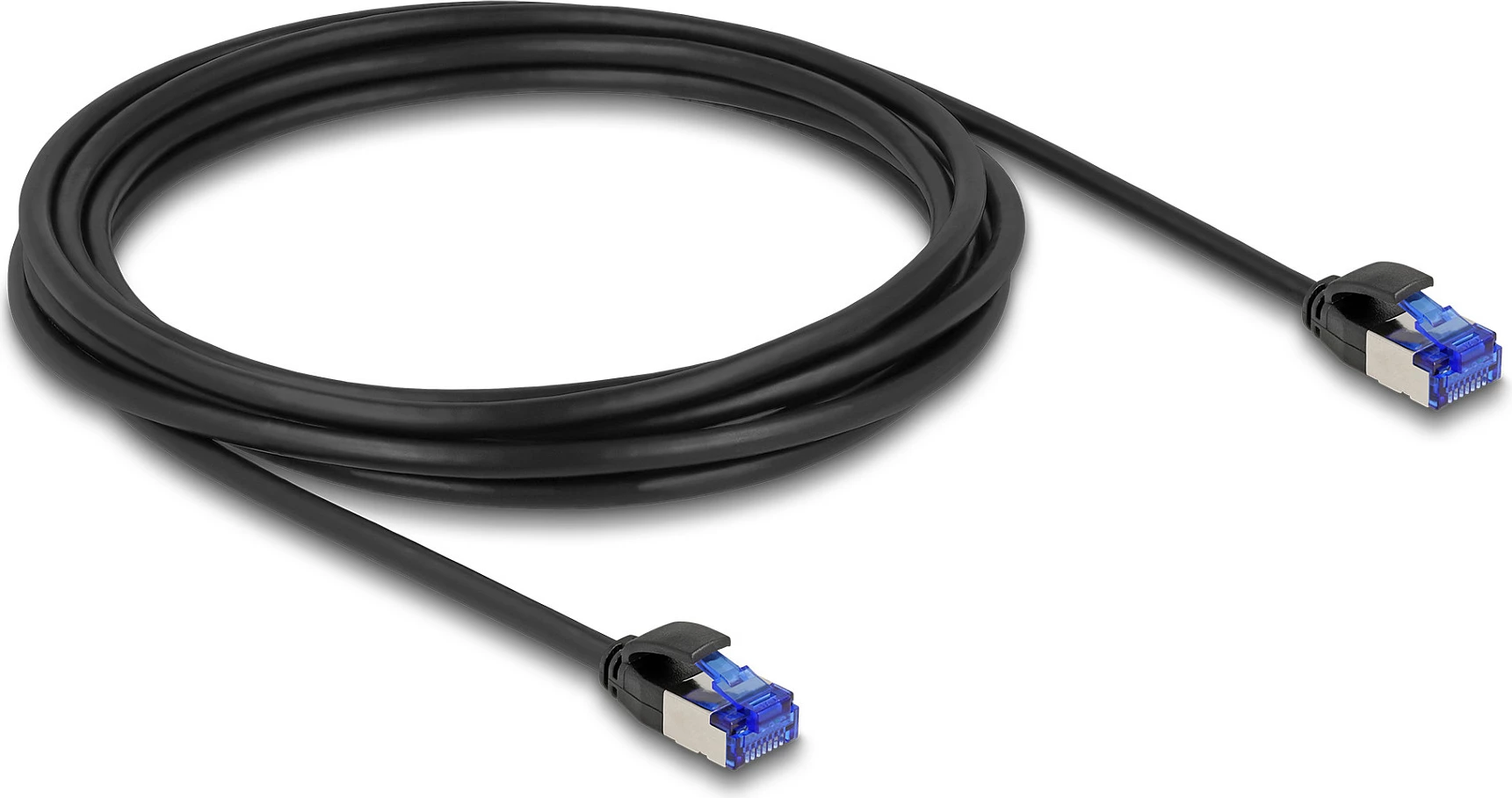 Kabllo rrjeti DeLOCK RJ45 Cat6a Slim 3 m, e zezë