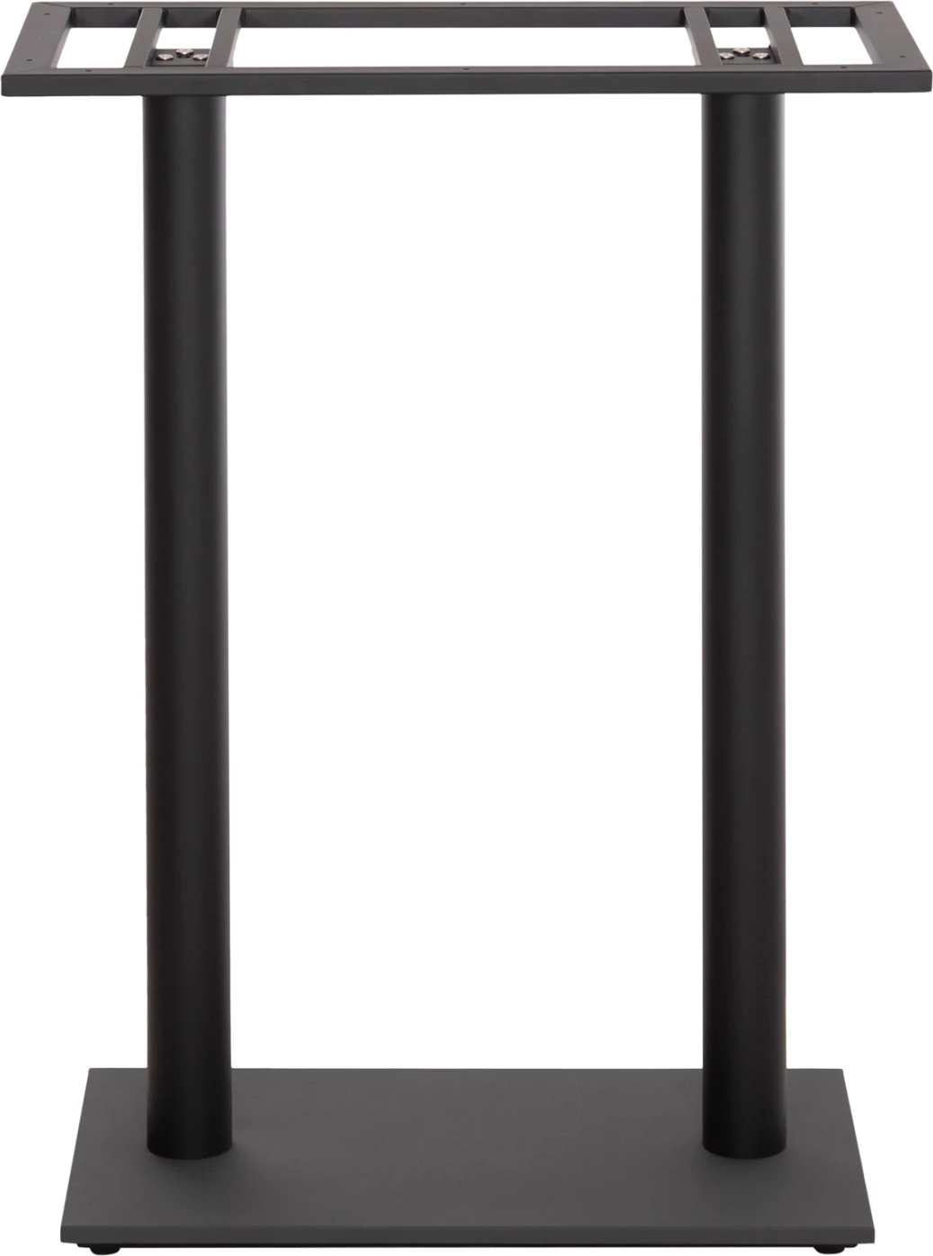 Bazë për tavolinë bar, dy këmbë, metal, ngjyrë e zezë, 80x40x108H cm