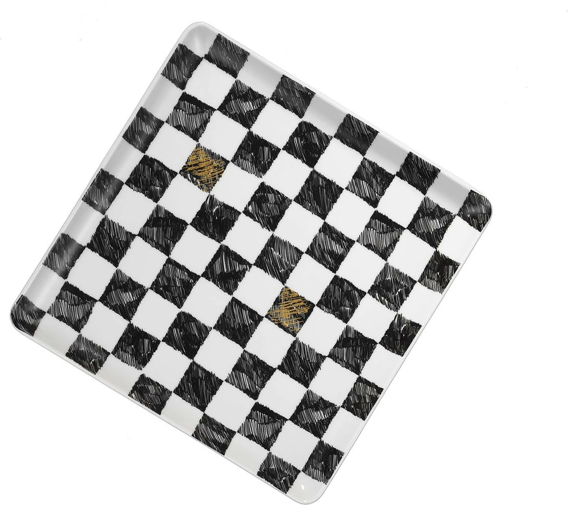 Set pjatash shërbimi, shumëngjyrëshe, 18 copë, Hermia Concept, TAN18Y643011122